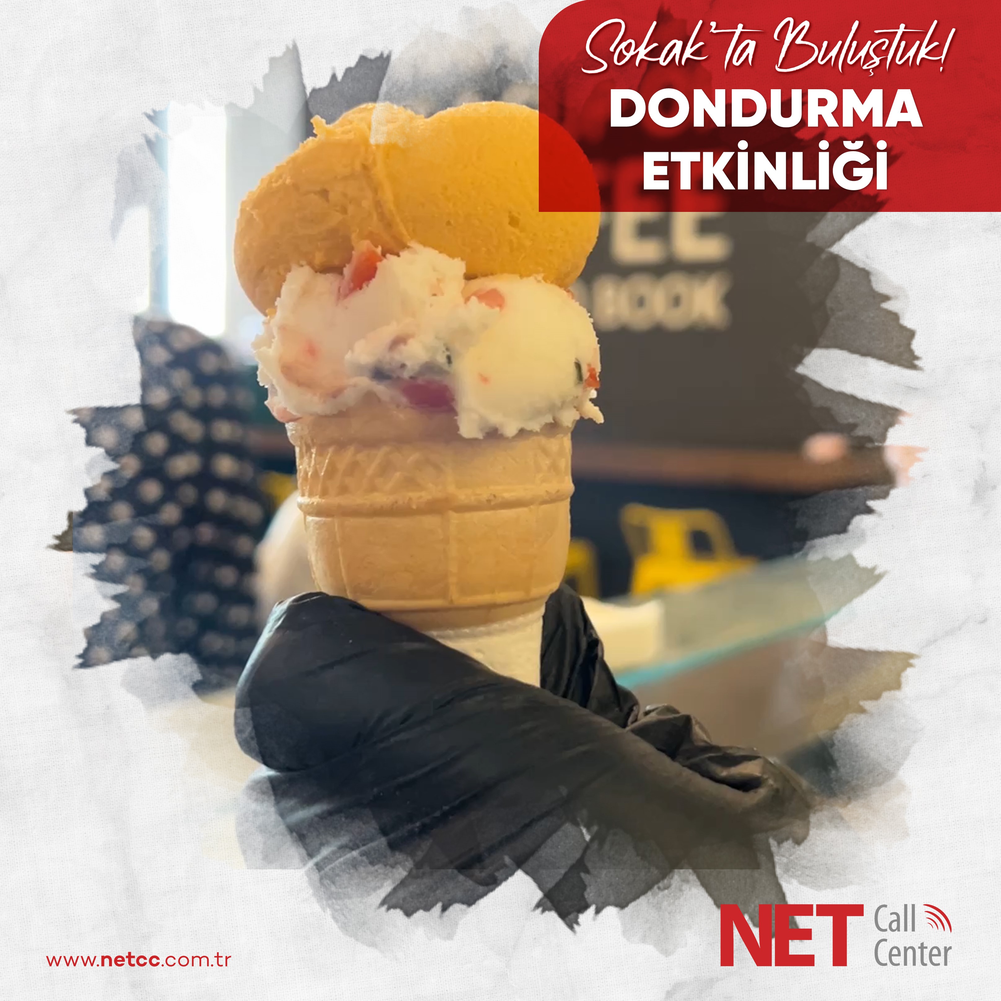 Net Call Center - Net Call Center Family Gathered on the Street! We Organized an Ice Cream Event!
